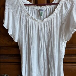 Susina Blouse with Ruffled Neckline